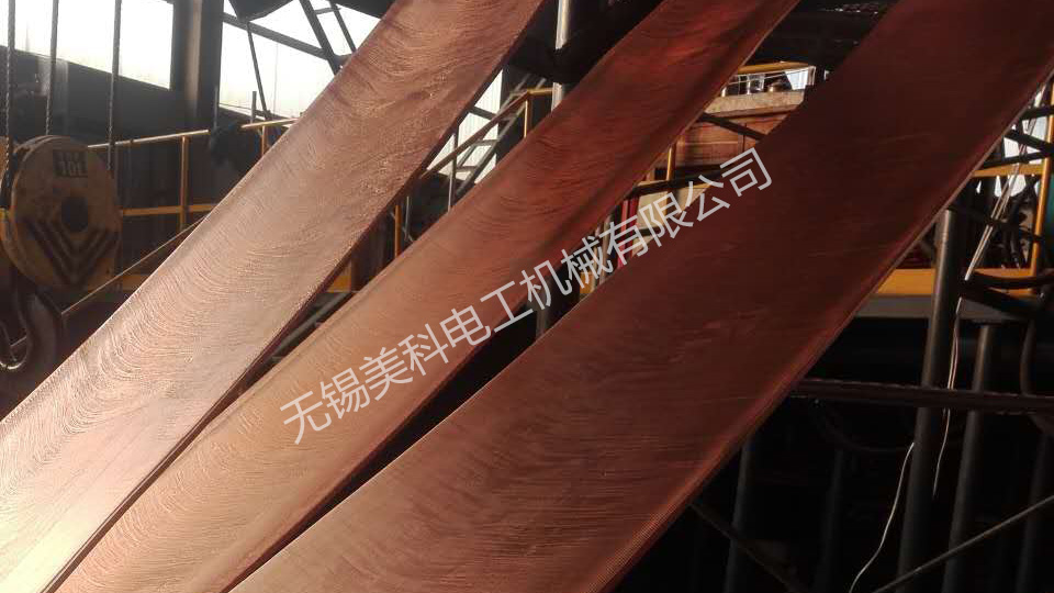 Oxygen free copper strip upward continuous casting machine